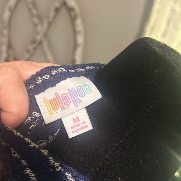 Lularoe Medium cardigan blue and white    A - Picture 8 of 8